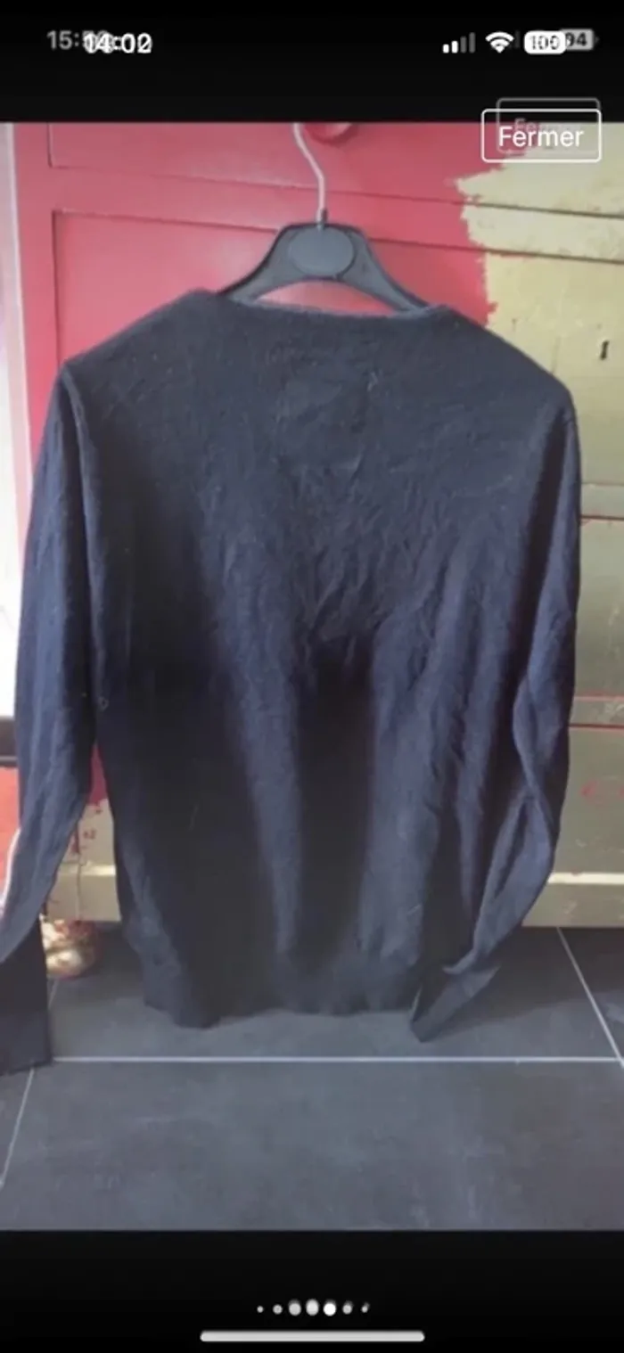 Gilet à bouton vintage taille M - photo numéro 5
