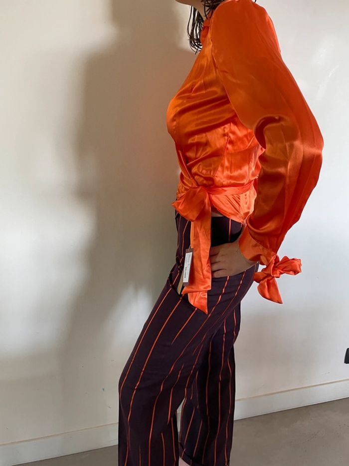 Ensemble créateur satiné Charo Azcona – Neuf 38 - photo numéro 8