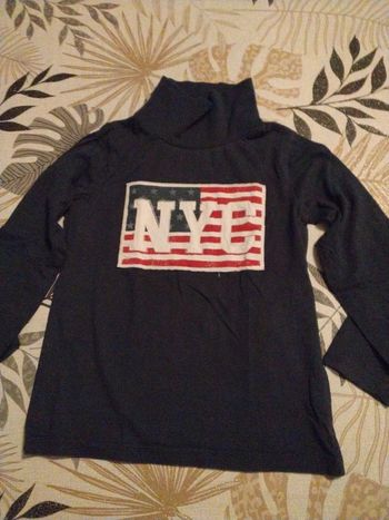 Sous pull New York bleu marine Tape à l'œil 8 ans