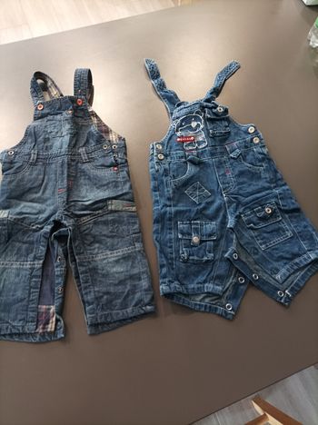 Lot de 2 salopettes