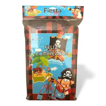 Piñata à ficelle Alfredo Pirates fêtes anniversaire Joyeux Anniversaire Neuf