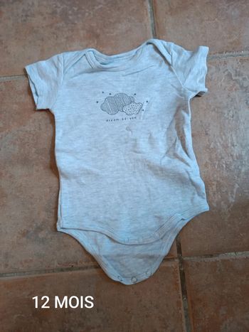 Body garçon 12 MOIS