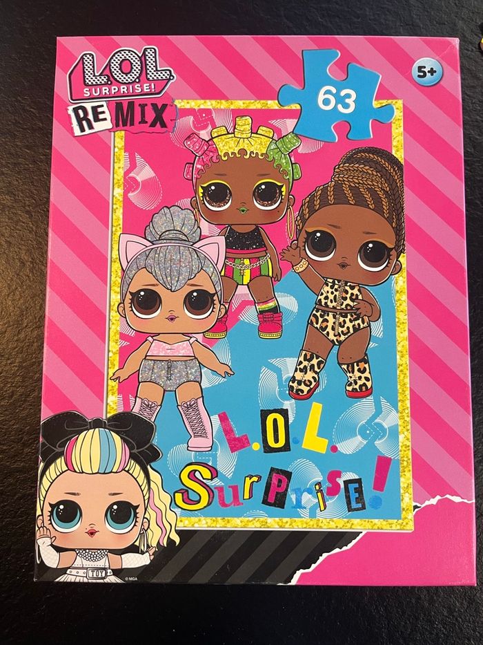 🧩 Puzzle 63 pièces LOL Surprise Remix – Complet