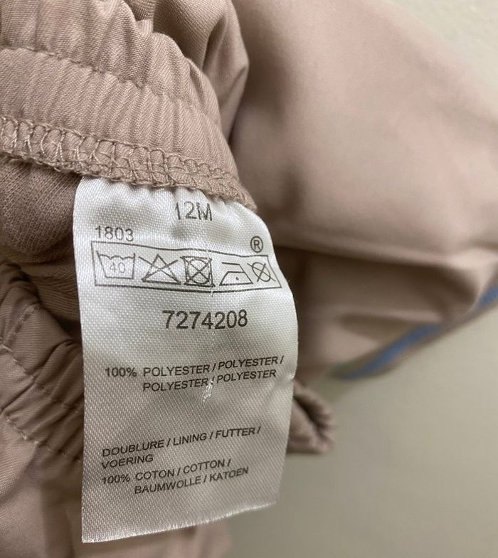 Pantalon beige sable souple doublé bébé mixte garçon fille taille 12 mois - photo numéro 7