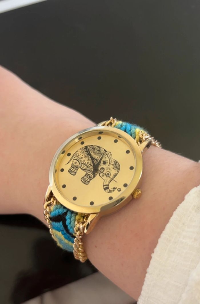 Montres tissées éléphant - très bon état - photo numéro 3