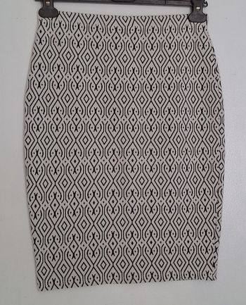 Jupe crayon brodée