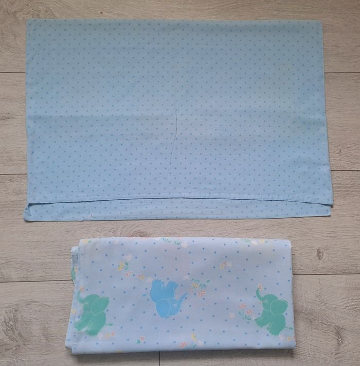 Parures de lit bébés mixte jumeaux 60x120cm - photo numéro 5