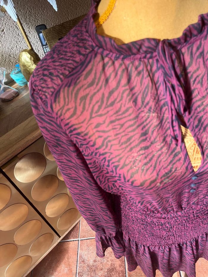 robe zébrée zara xs - photo numéro 3