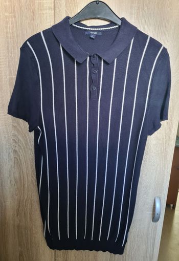 Tee-shirt polo à rayures 