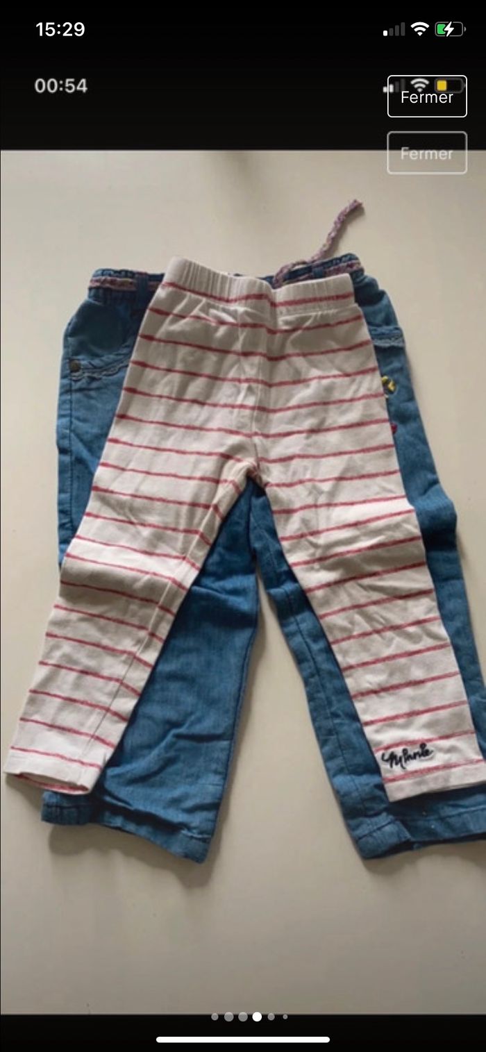 Lot pantalon/legging fille - photo numéro 4