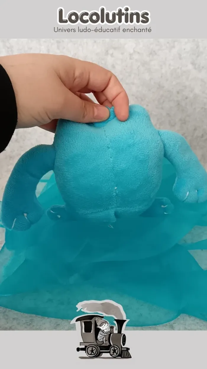 🚂 Peluche tristesse ▪ inspirée du livre La couleur des emotions - photo numéro 3