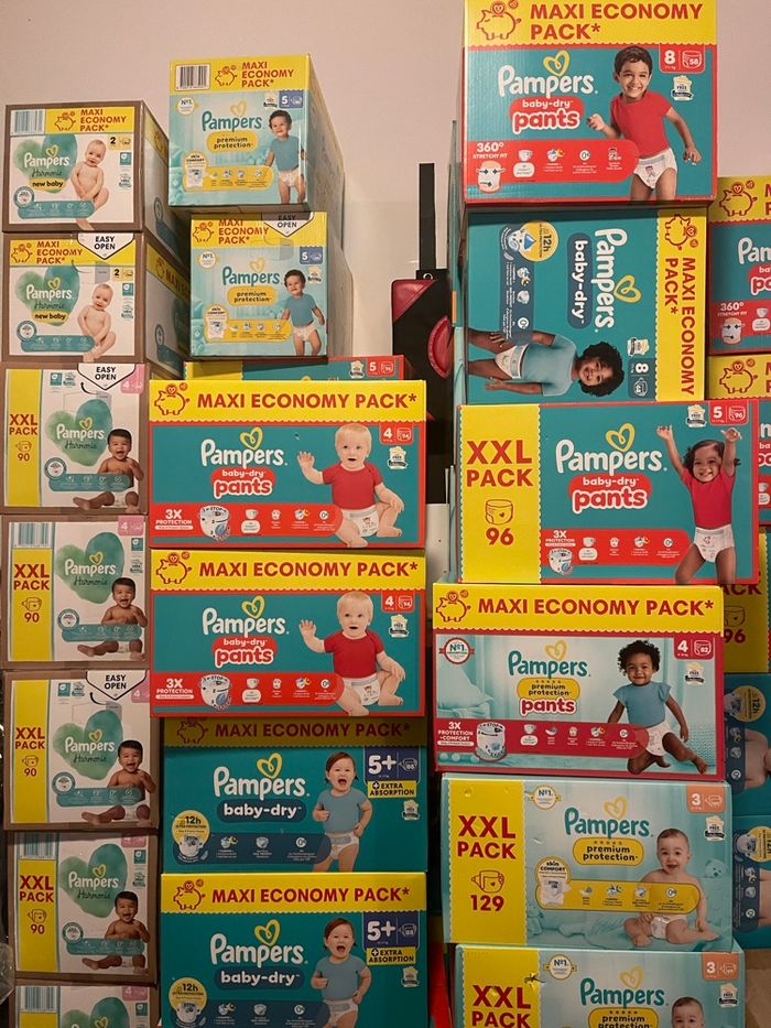 Couche Pampers taille 2-3-4-5-6-7-8