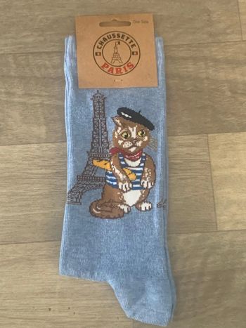 Chaussettes Peintre Parisien Bleu collection
