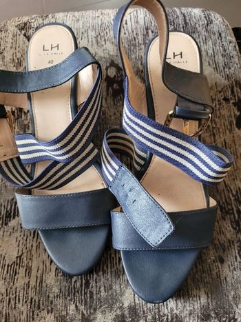 Sandales talons 7 cm La Halle taille 40