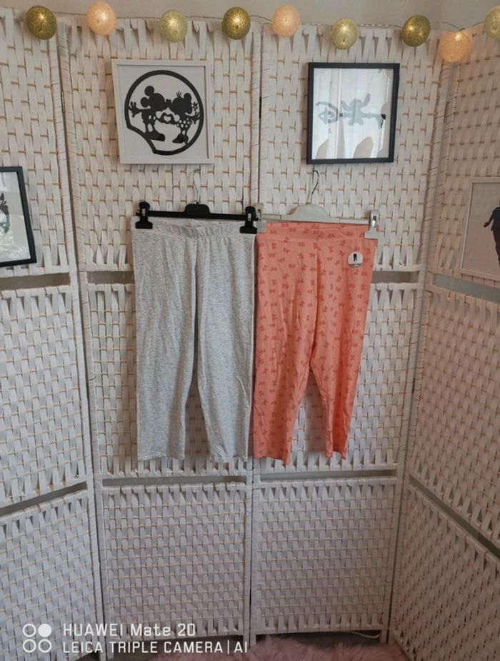💕Joli Lot de 2 leggings 3/4 fille - 14 ans fille inextenso 💕