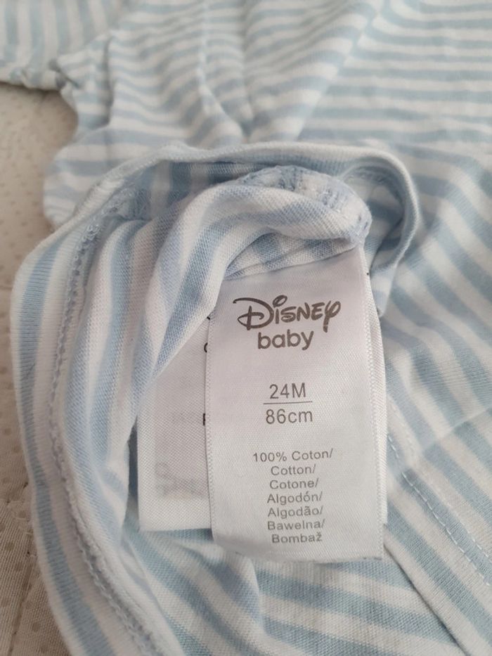 Tee shirt rayé mickey 24 mois Disney - photo numéro 4