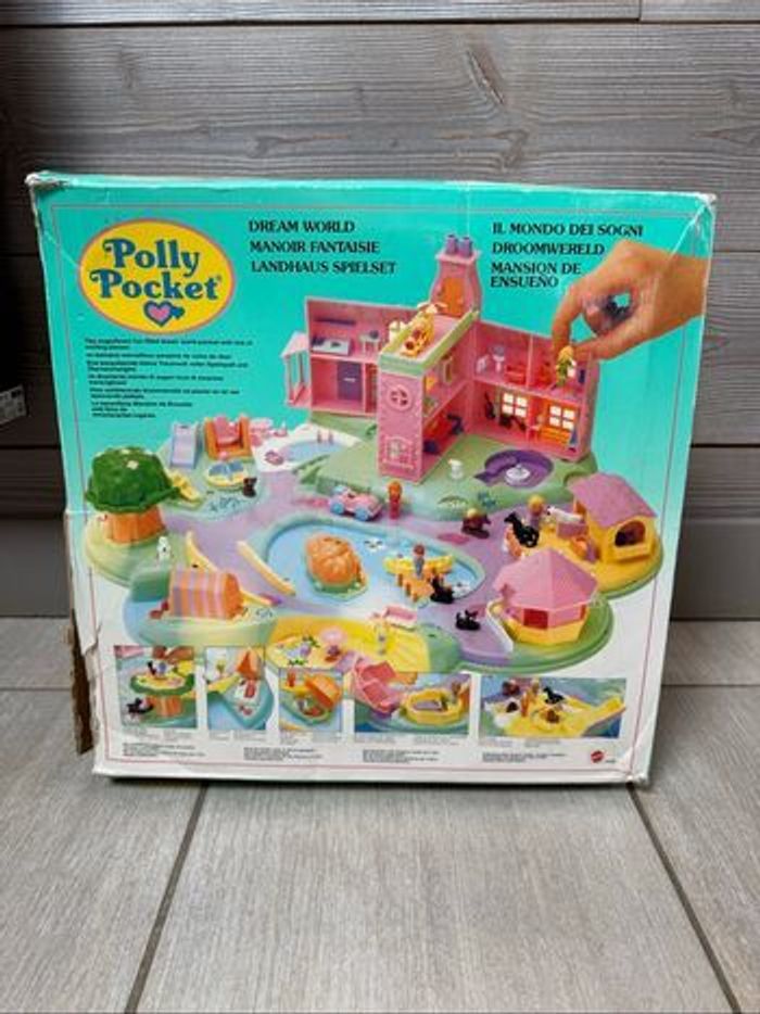 Polly Pocket Dream World 1991 Manoir Fantaisie avec boîte d’origine (sans figurines) - photo numéro 10