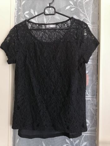 Haut femme en dentelle transparent