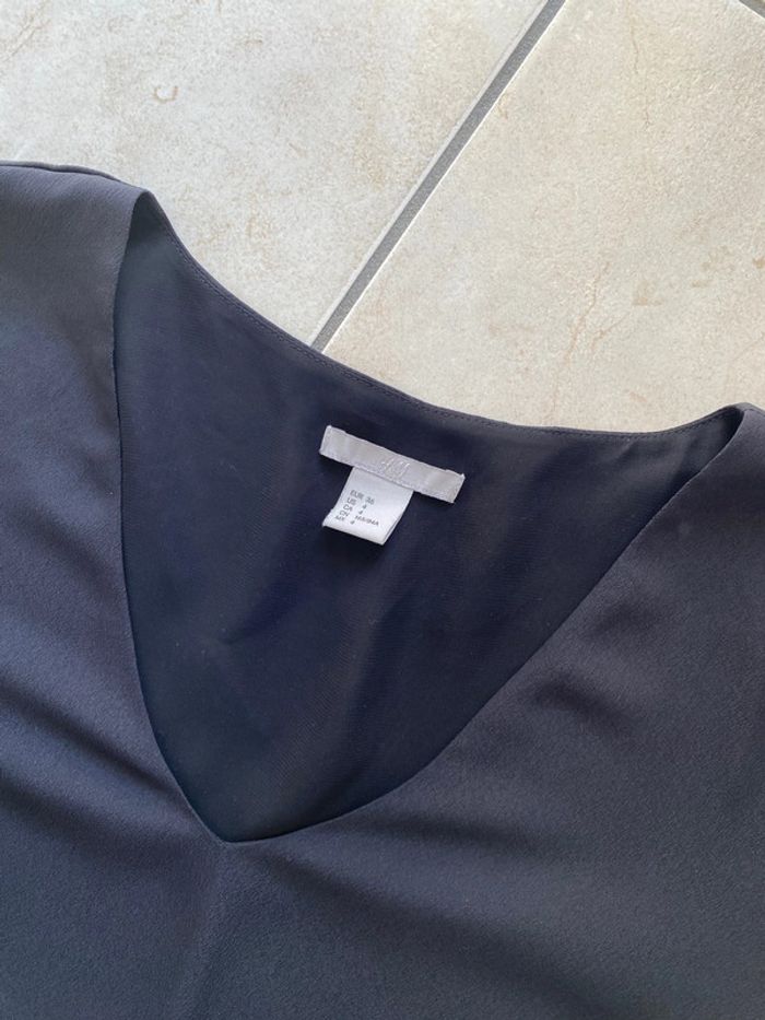 Blouse noire dentelle H&M 36 - photo numéro 3