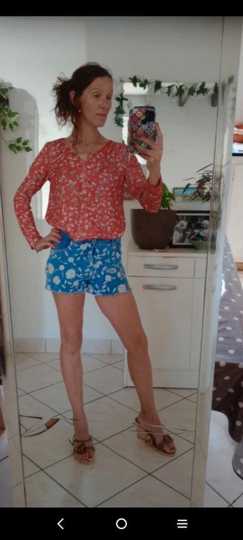 Top manches longues femme M rose fantaisie c 83