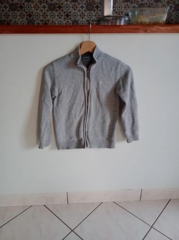 Gilet 12 ans gris c53