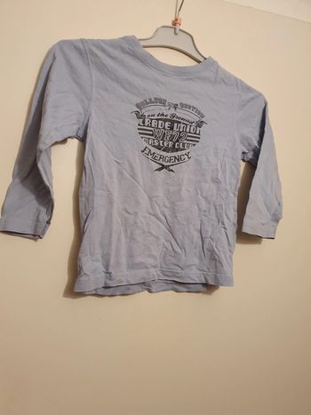 Tee-shirt bleu 4 ans In extenso