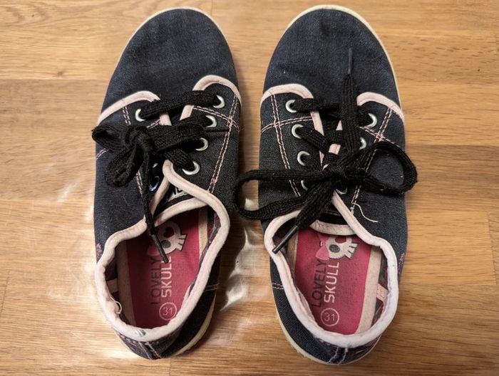 Basket en toile fille pointure 31 - photo numéro 6