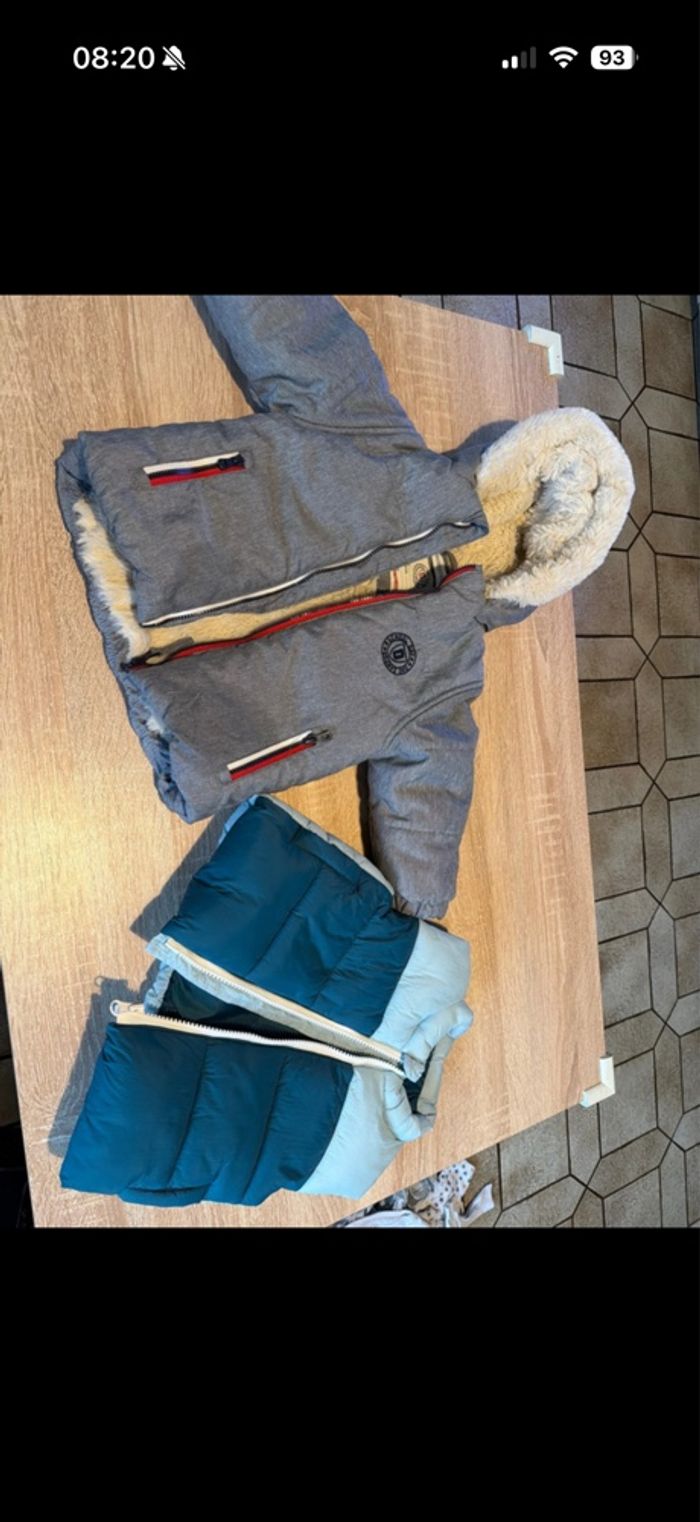 2 manteaux hiver 12 mois