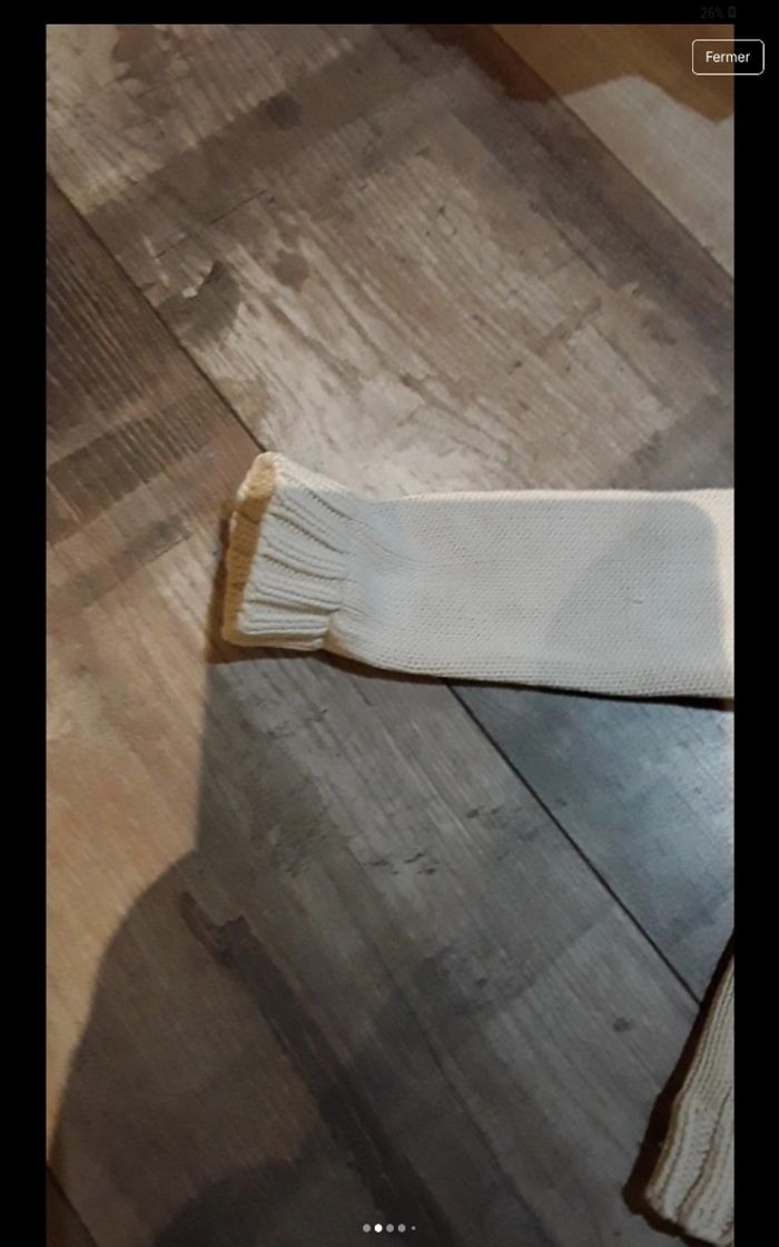 Gilet zippé avec capuche blanc - photo numéro 2