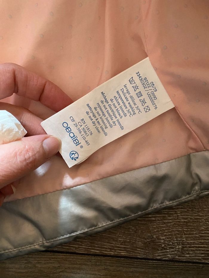 Veste doudoune Obaïbi argentée 12 mois - photo numéro 4