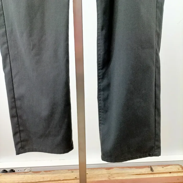 Pantalon droit noir IZAC taille 42 en polyester viscose lycra élégant A1524 - photo numéro 6