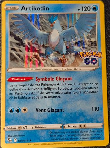 Artikodin holo Pokémon Go