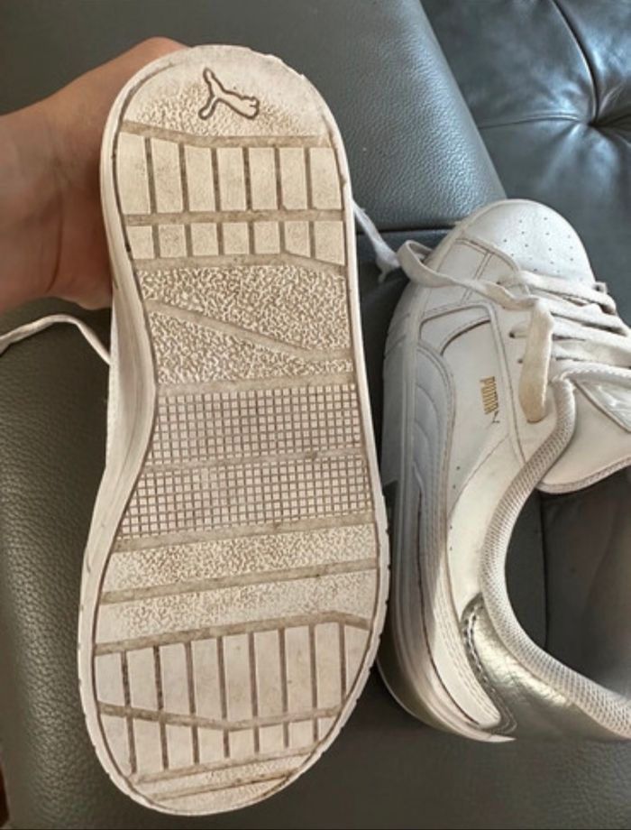 Baskets blanche Puma pointure 34 👟 - photo numéro 6