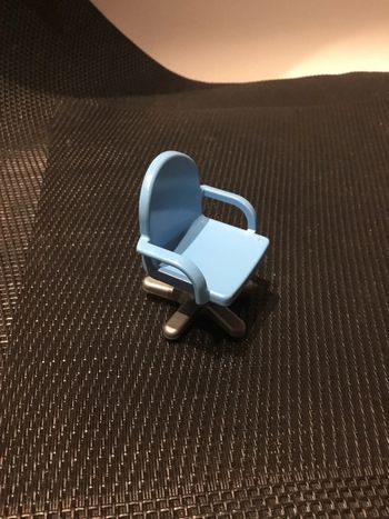 Playmobil chaise fauteuil bureau bleu clair pièces détachées