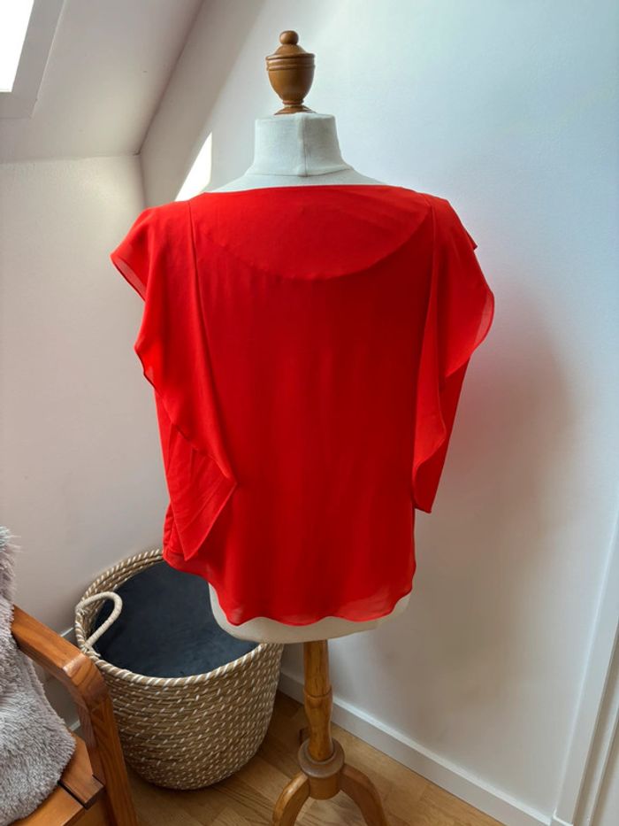 Sublime blouse volantée - Sisley - M - photo numéro 9