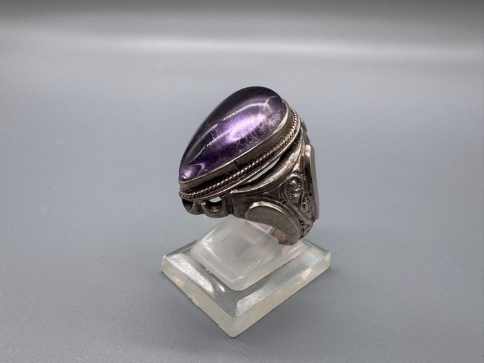 Bague en pierre améthyste - photo numéro 4