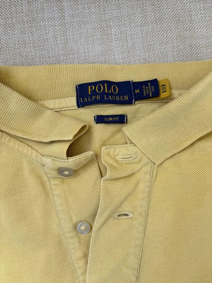 polo jaune ralph lauren taille M - photo numéro 3