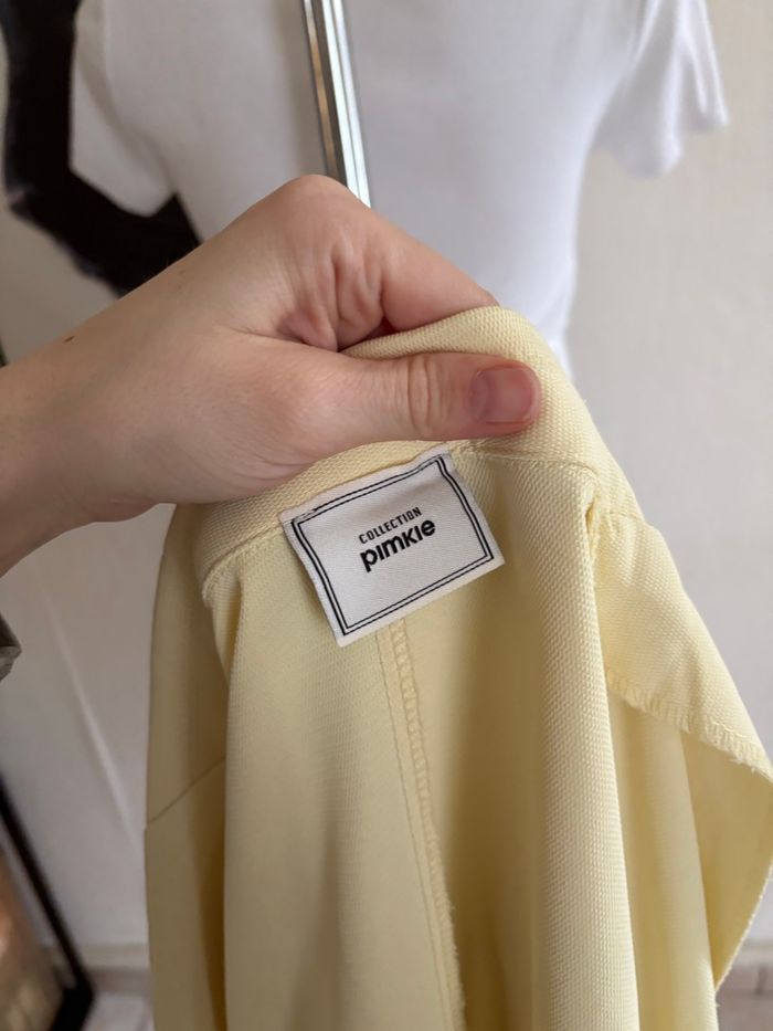 Blazer fin jaune pastel - photo numéro 5