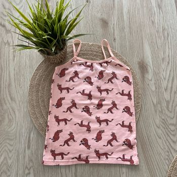 Débardeur fille imprimé chat  122/128