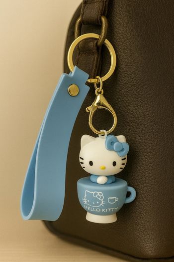 Porte clés Hello Kitty bleu