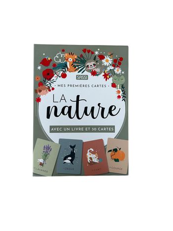 Mes premières cartes - La Nature avec un livre et 30 cartes