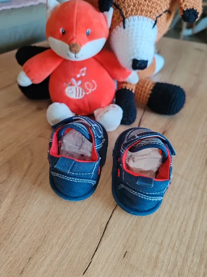 Chaussures garçon neuves freemouss 17 bleu et rouge - photo numéro 9