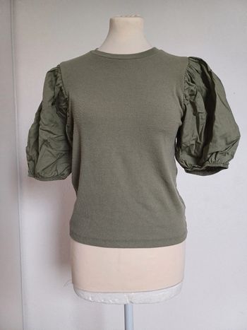 Top manche bouflante