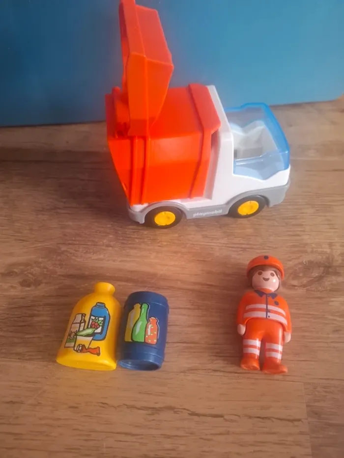 Camion poubelle playmobil 1 2 3 - photo numéro 4