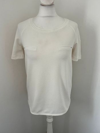 Blouse blanche avec poches Promod M