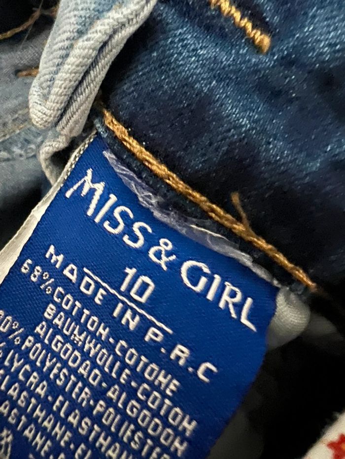 Robe en jean 10 ans taille petit miss & girl Excellent état - photo numéro 4