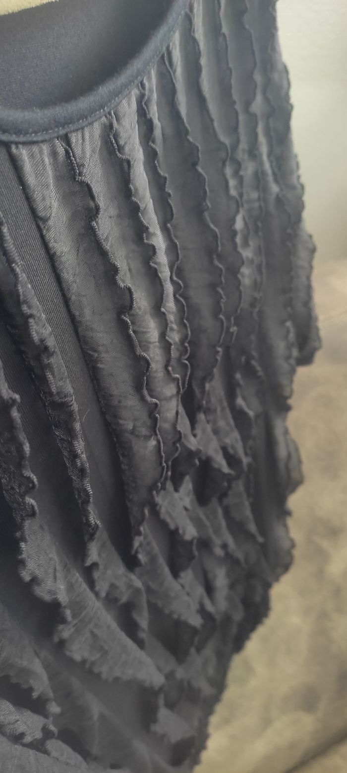 Tee-shirt noir effet blousant - photo numéro 7