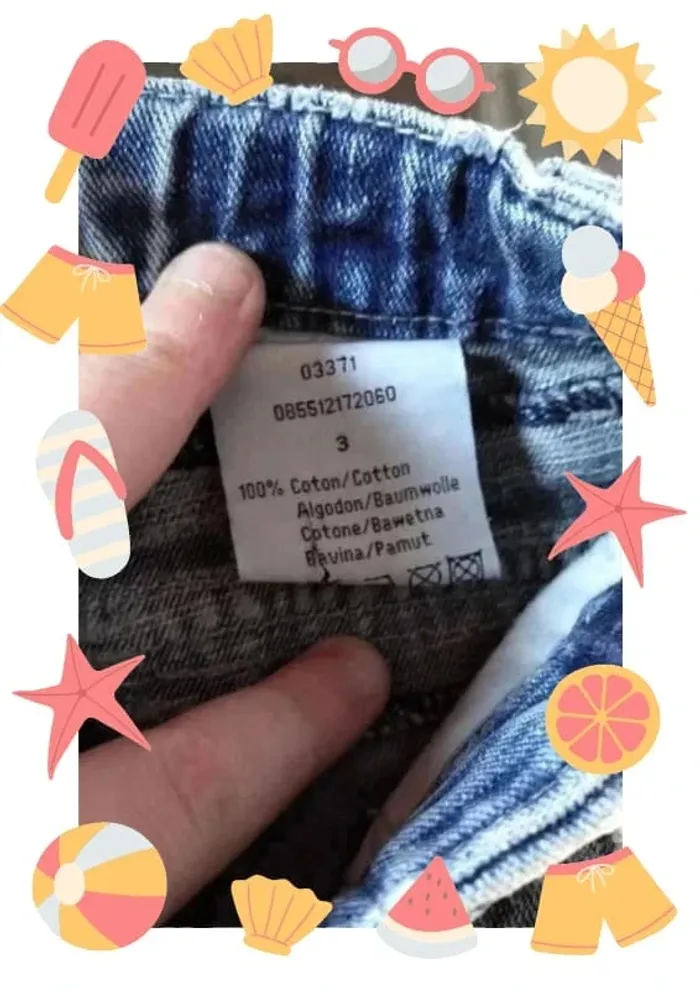 Short bermuda en jeans garçon 3 ans - photo numéro 6