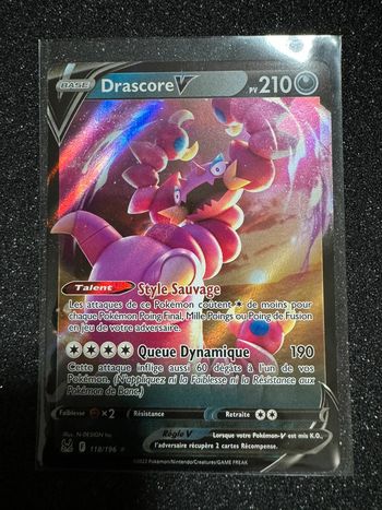 Carte Pokémon drascore 118/196