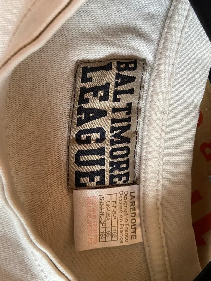 T-shirt à manches longues blanc cassé - photo numéro 3